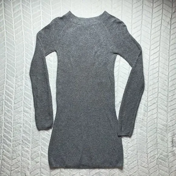 knee length dresses for ladies Zara Collared Long-sleeved Knit Dress